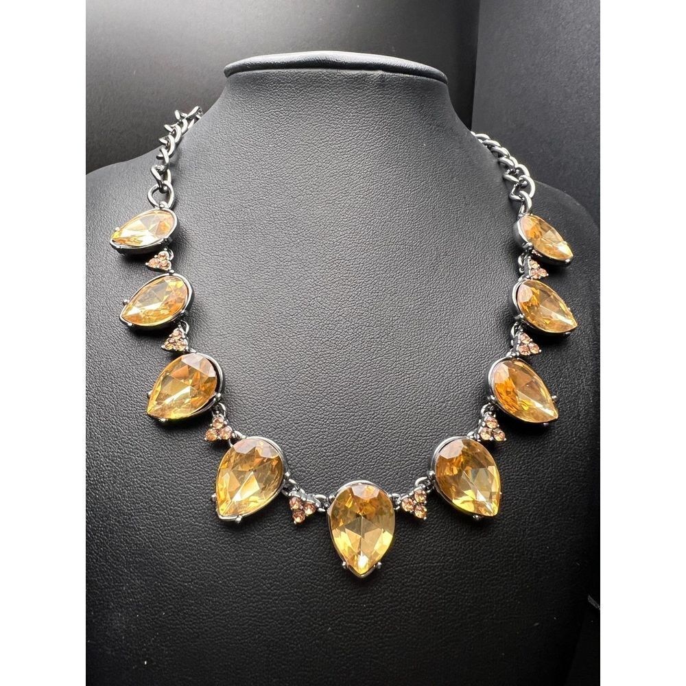 Amber Teardrop Necklace